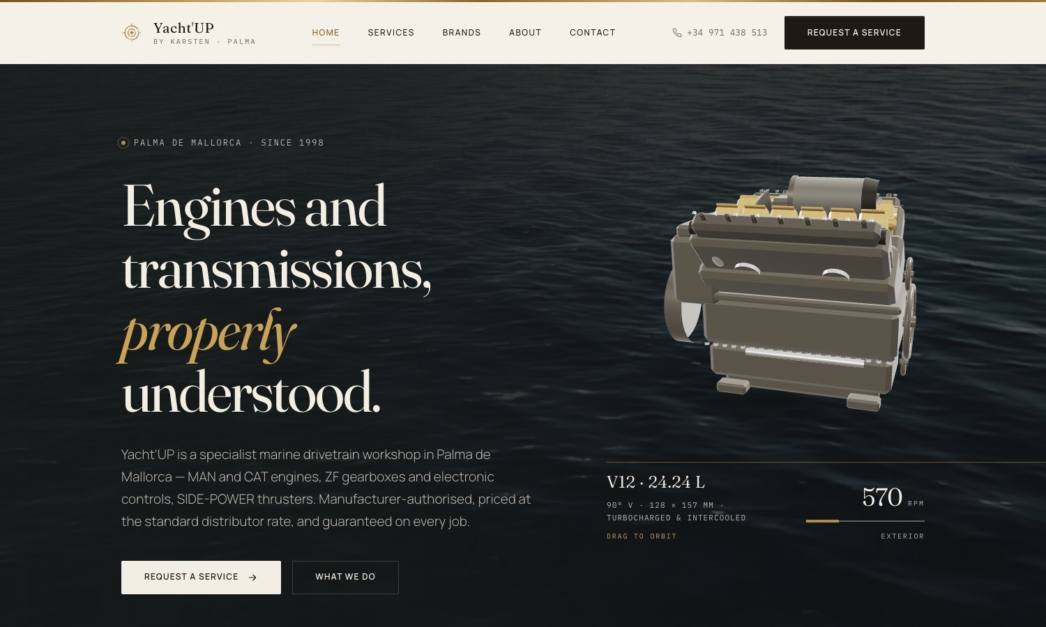 Coral Playa redesigned by Fusco Studio — editorial layout, restrained typography, modern grading